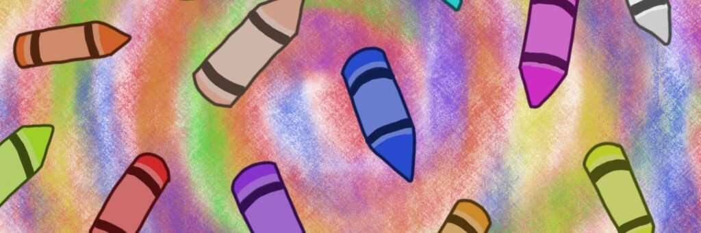 Crayons go out to play